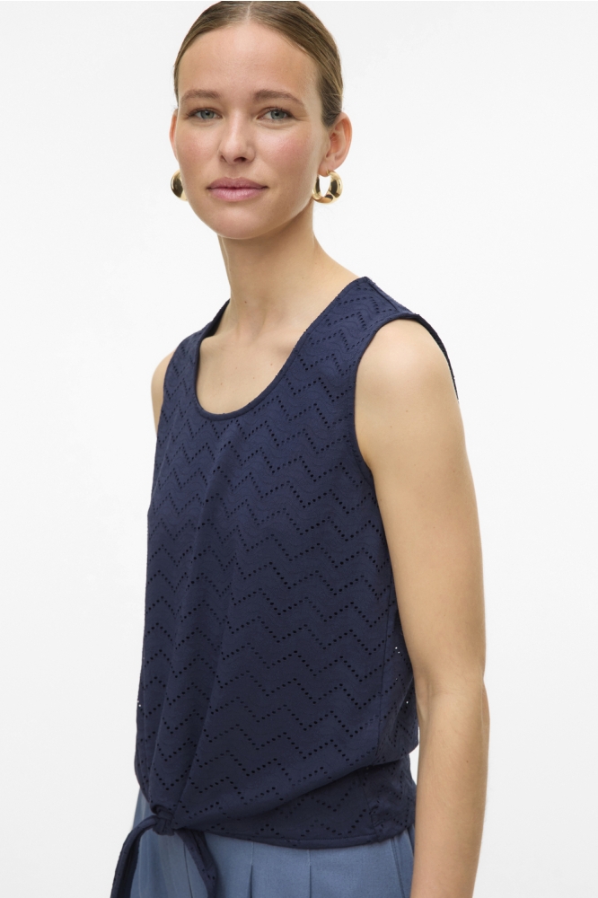 VMTHAS SL TIE TOP JRS GA VO 10328124 NAVY BLAZER